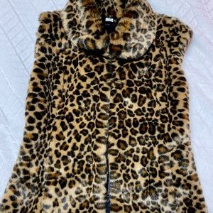 H&M Cheetah Vest Size:34 , Size:XS